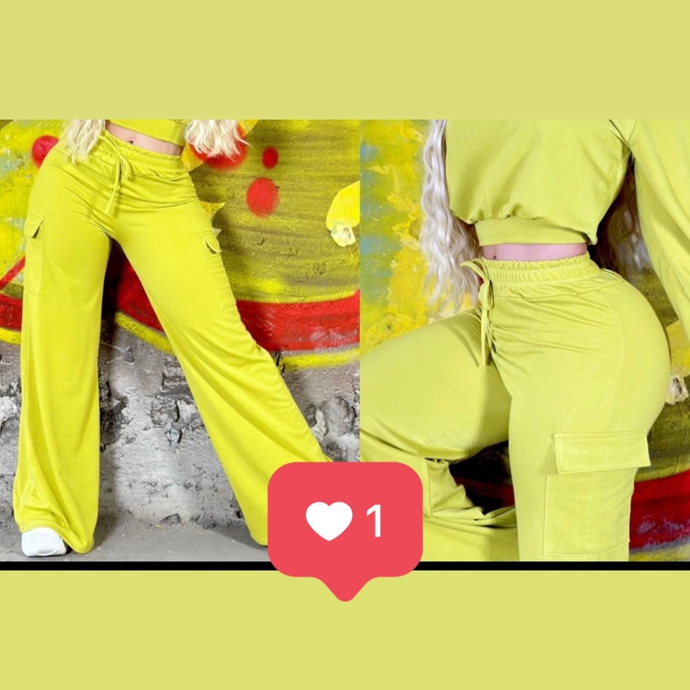 Lime green pants